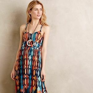 Anthropologie Maeve amortize Maxi Dress Geometric